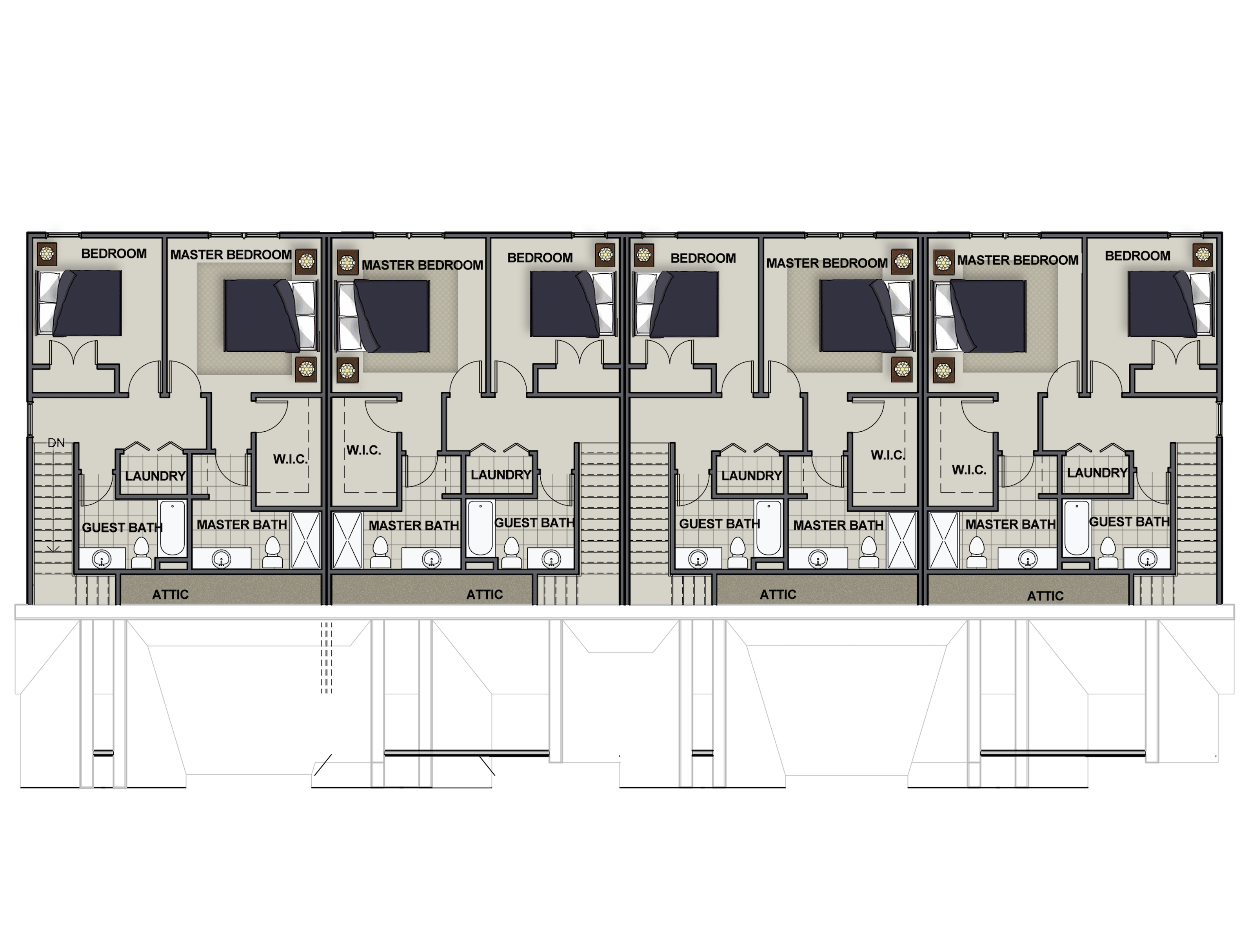 Address Hidden, 3 Bedrooms Bedrooms, ,3 BathroomsBathrooms,Townhome,Floor Plans,1058