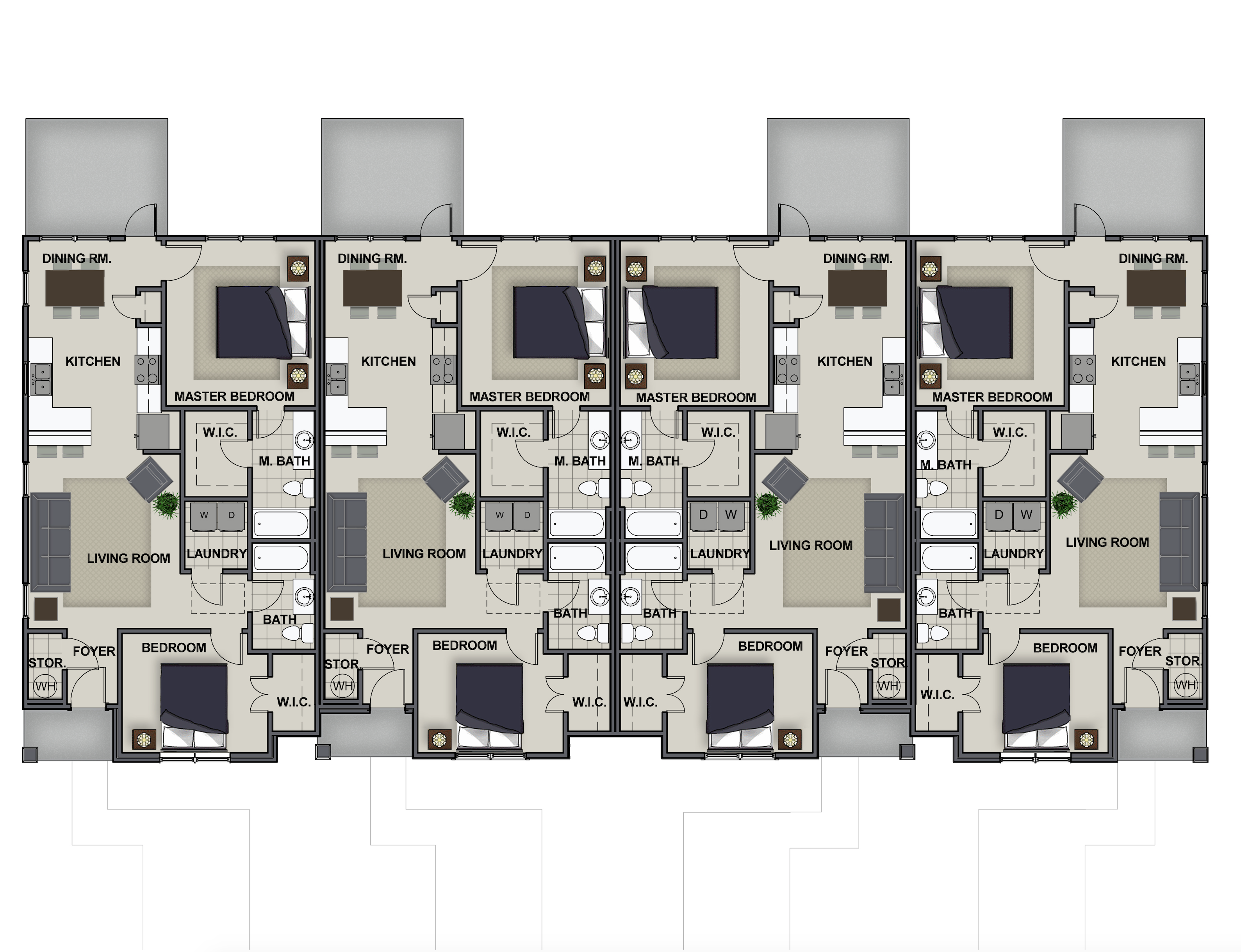 Address Hidden, 2 Bedrooms Bedrooms, ,2.5 BathroomsBathrooms,Townhome,Floor Plans,1059