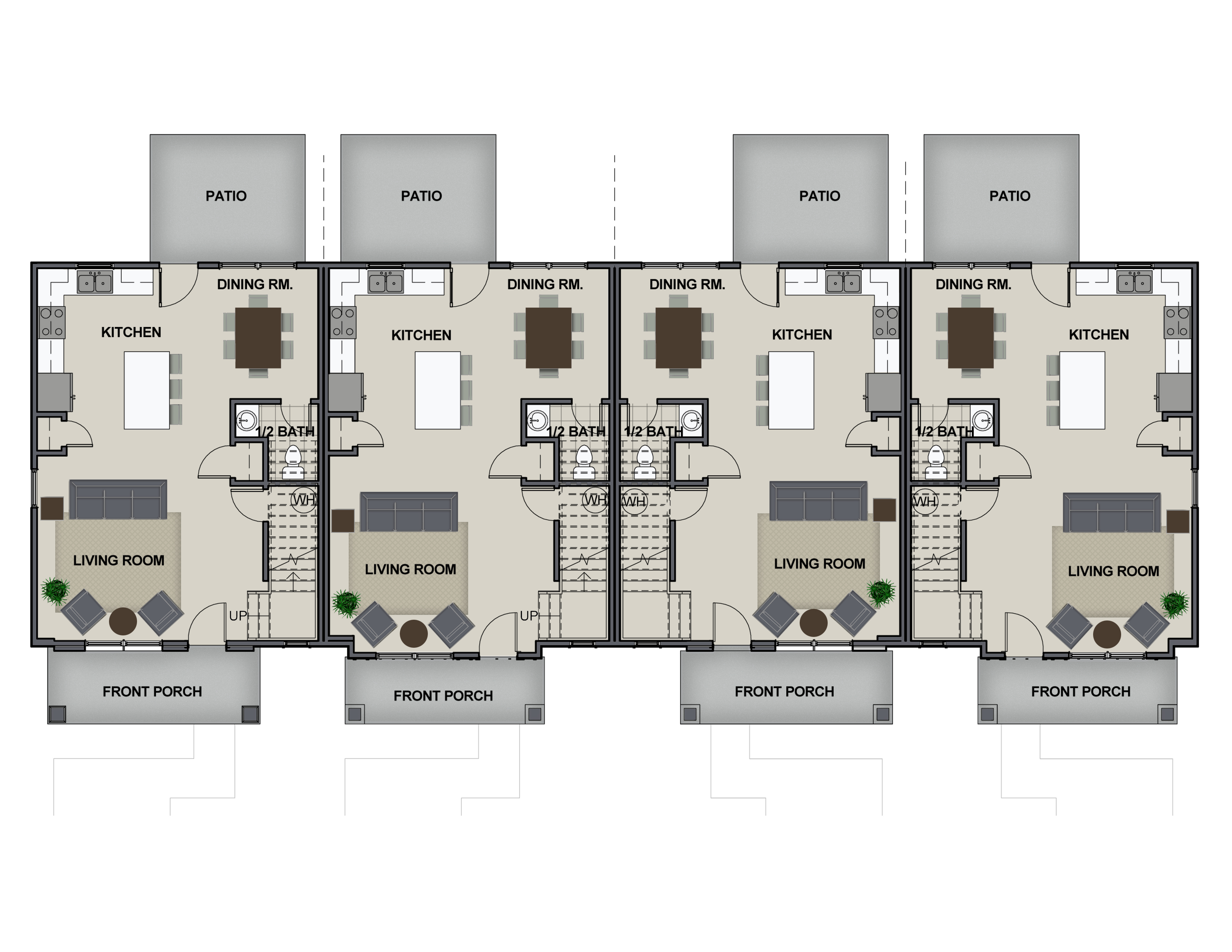 Address Hidden, 2 Bedrooms Bedrooms, ,2.5 BathroomsBathrooms,Townhome,Floor Plans,1061